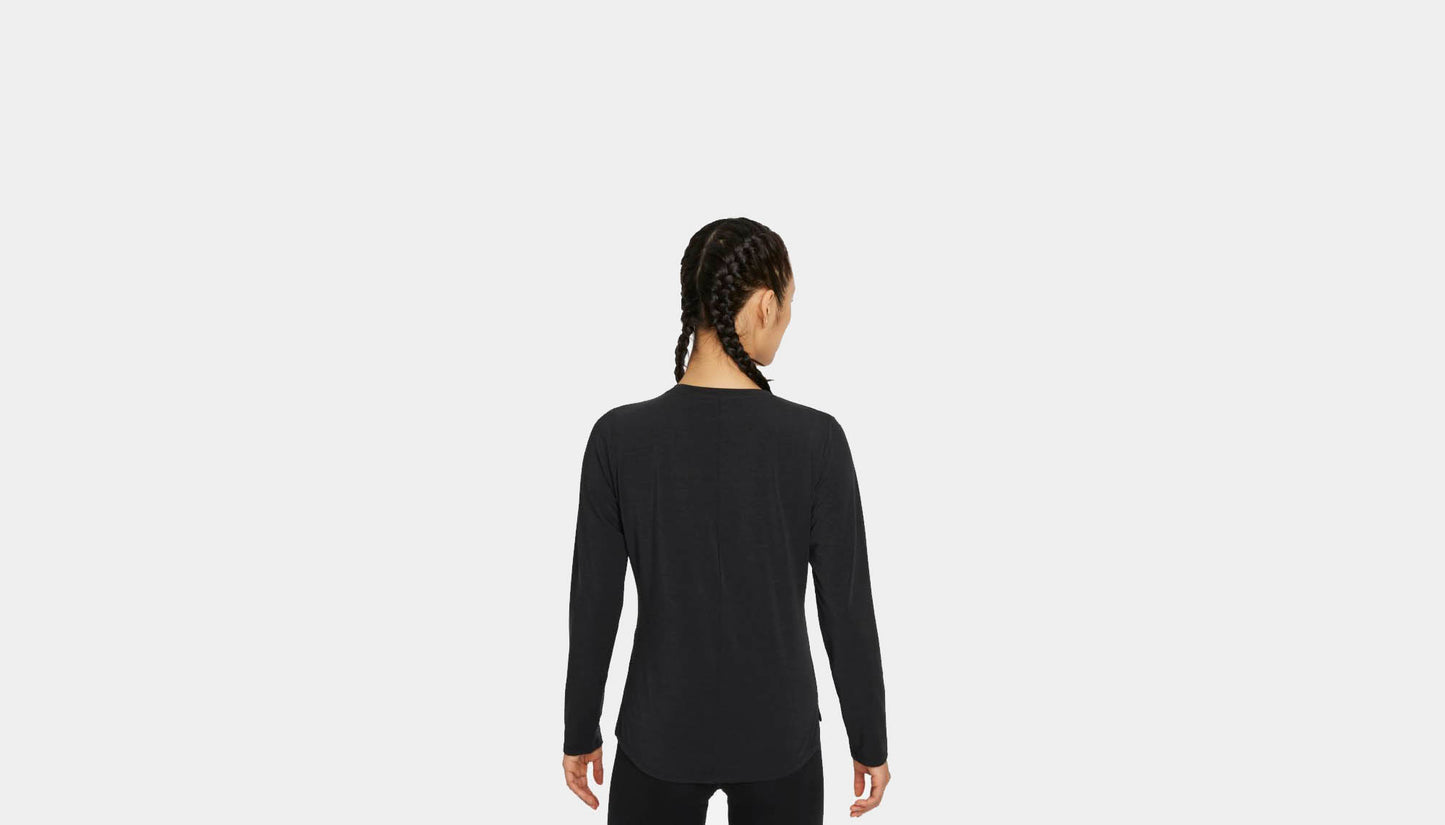 Nike "One Luxe Women's Standard Fit Long-Sleeve Top" W - Black