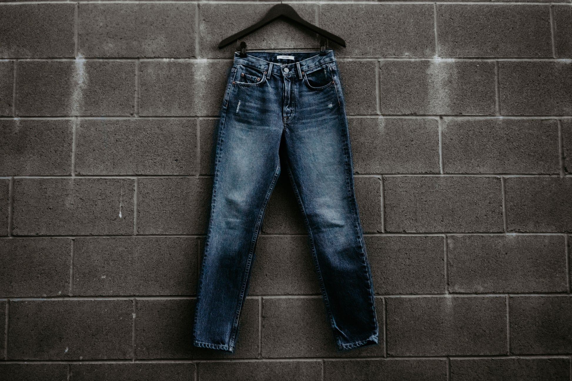 Blank NYC Skinny jeans met zichtbare knopen op de voorkant in mid varsity blauw