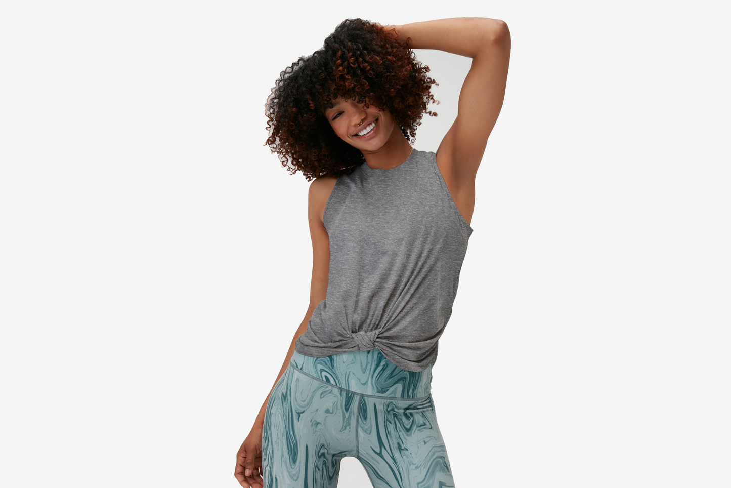 Spiritual Gangster "Knotted Muscle Tank" W - Heather Grey