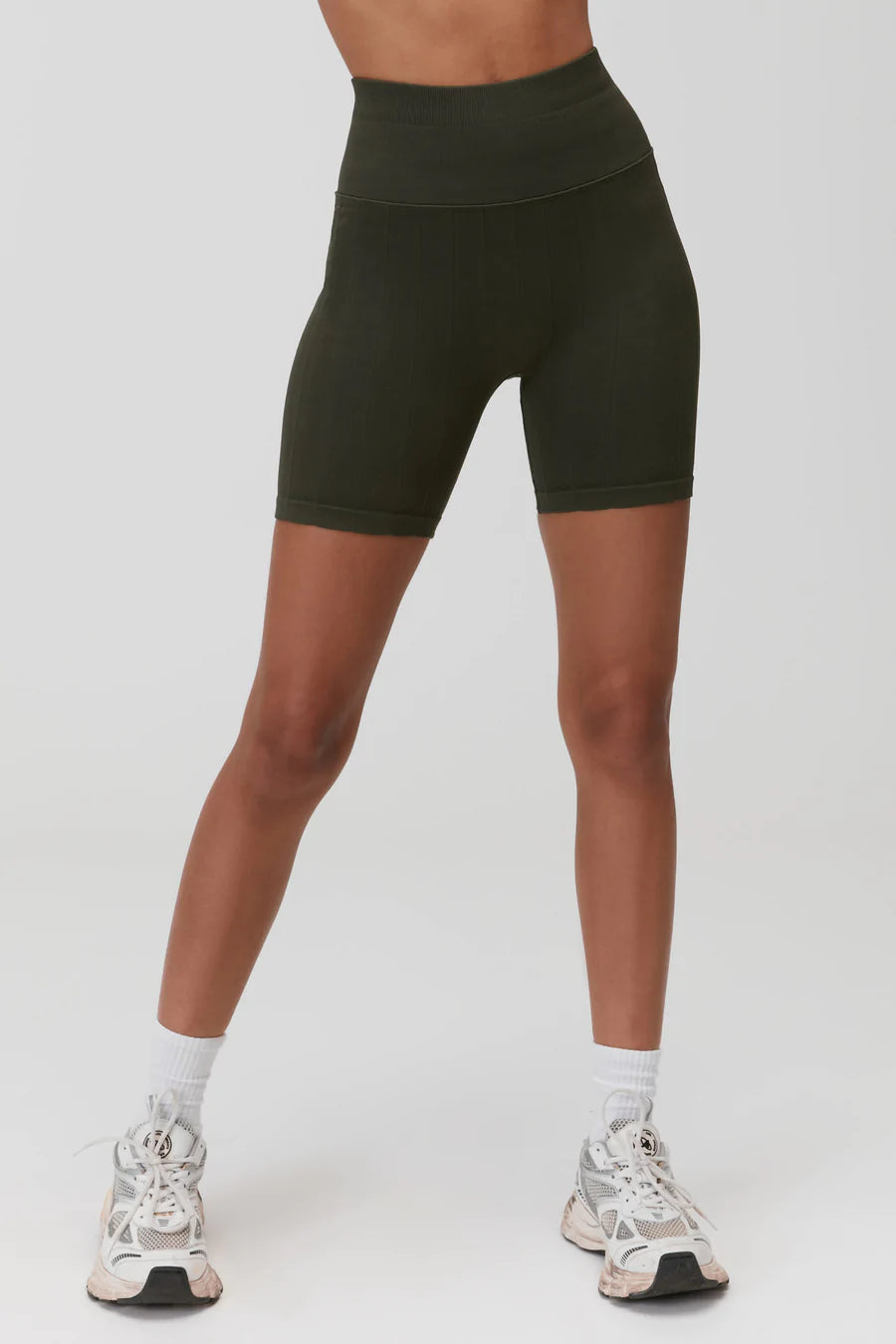 Spiritual Gangster Amara Wide Rib Biker Short W Green Cheap Witzenberg Jordan Outlet