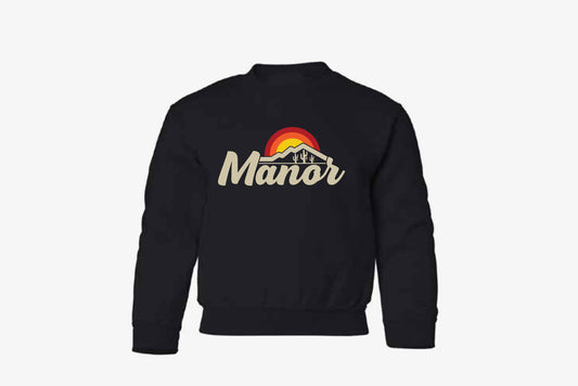 Manor "Mountain" Crewneck Kids - Black