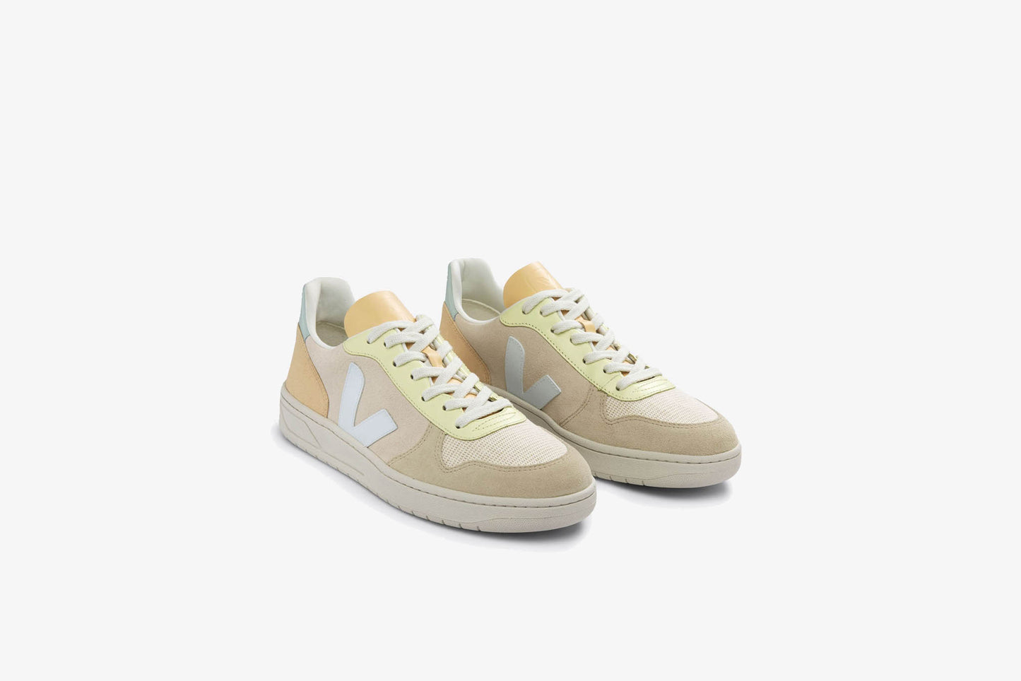 Veja "V-10 Suede" W - Sable / Menthol / Multicolor