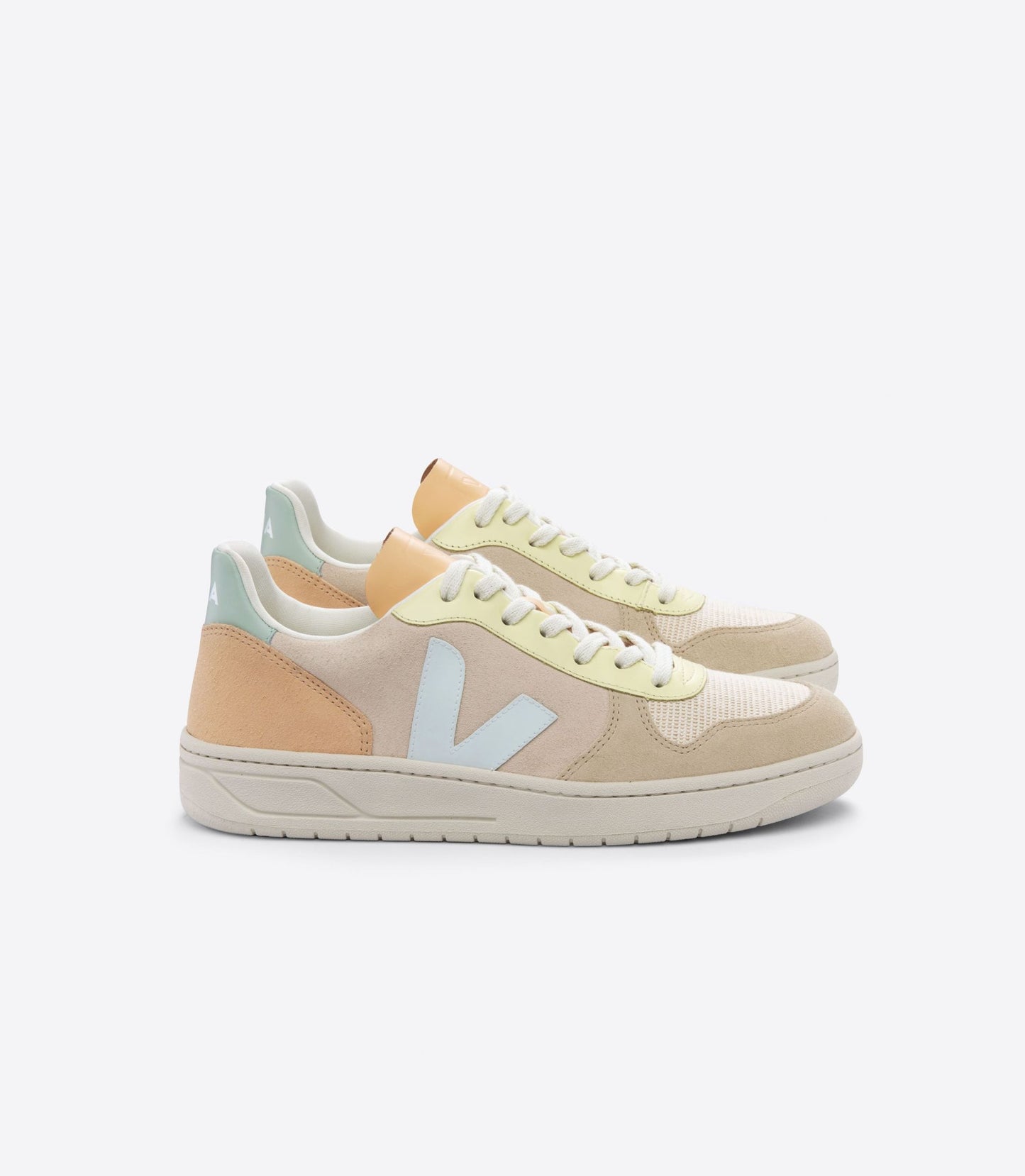Veja "V-10 Suede" W - Sable / Menthol / Multicolor