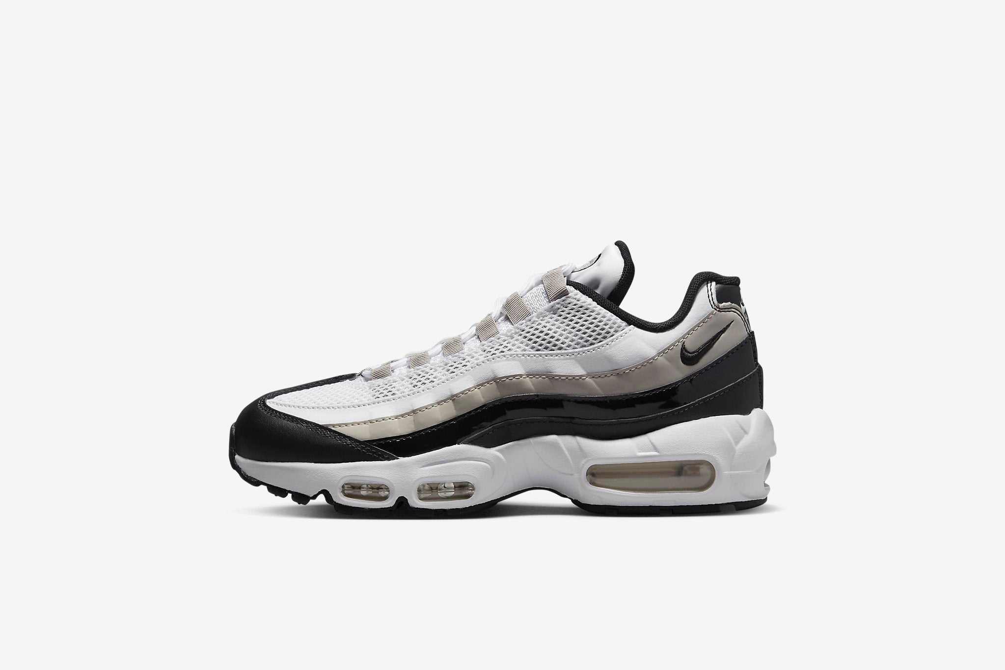 "Air Max W - White / Black Lt-Iron Ore – Manor.