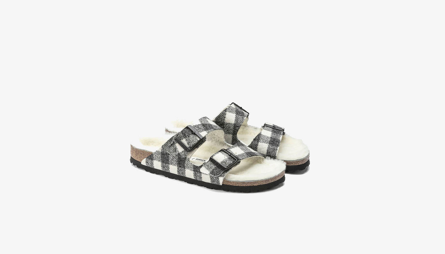 Birkenstock "Arizona Rivet" W - Plaid White (Narrow Fit)