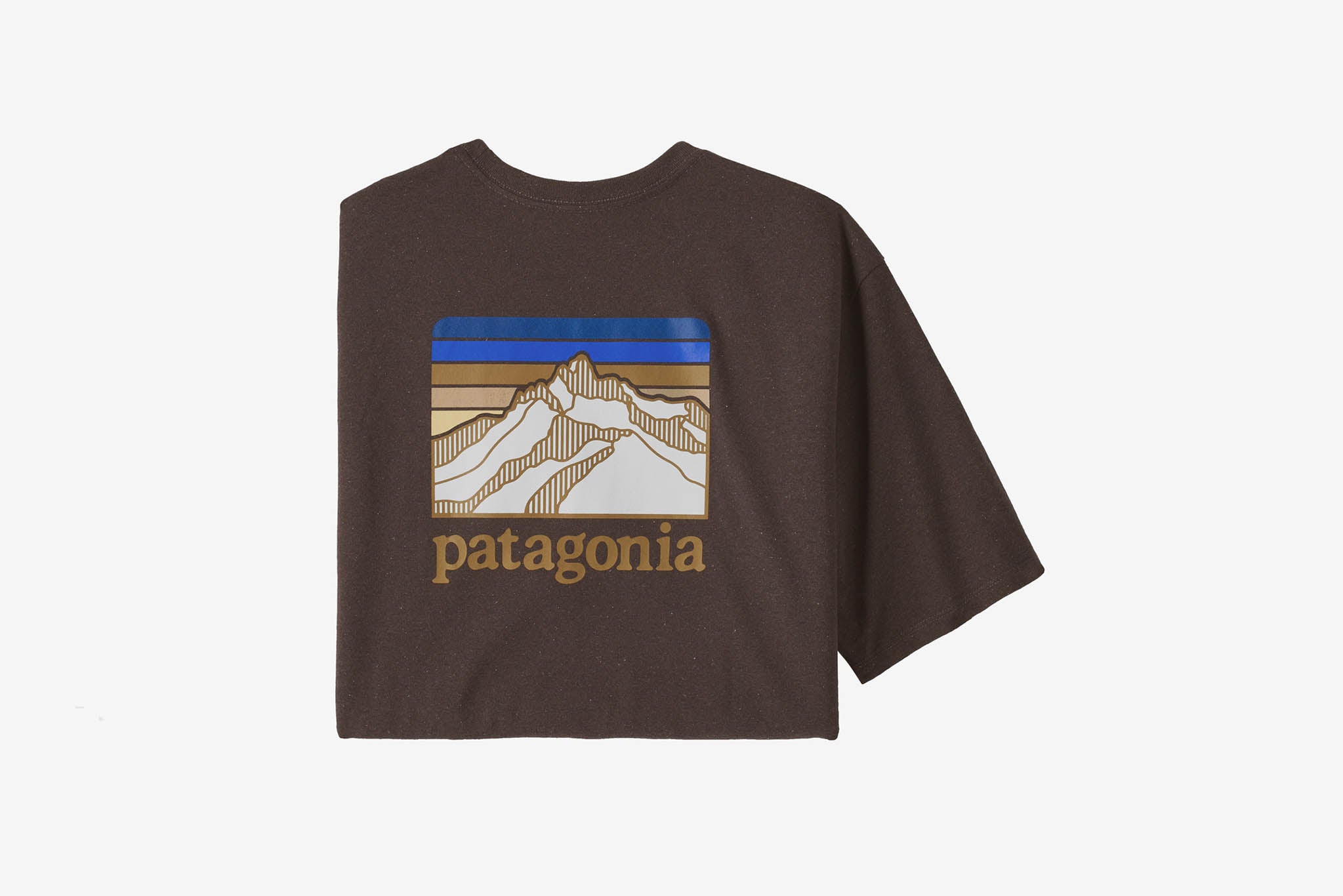 Mesterskab Inspektør Skuffelse Patagonia "Line Logo Ridge Pocket Tee" M - Cone Brown – Manor.