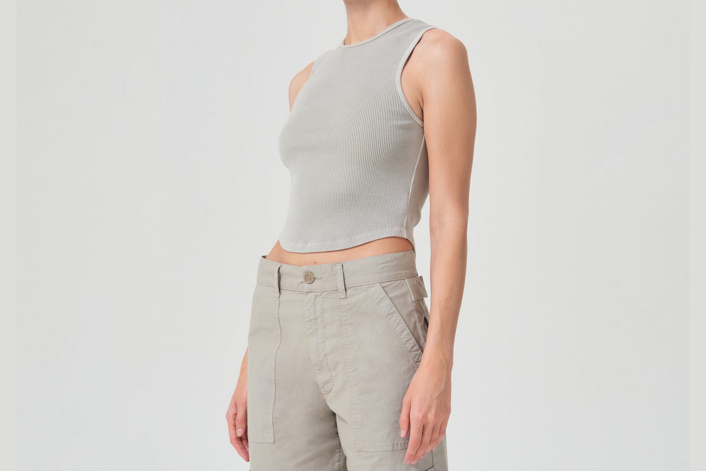 AGOLDE "Nova Tank" W - Rice Paper