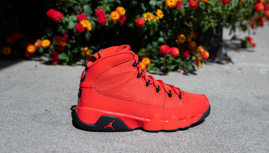 The Air Jordan 9 'Chile Red' is Ringing the Alarms