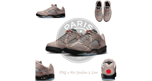 The Air Jordan 5 Low Heads to the Pitch with Paris Saint-Germain Collab
