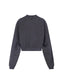 Fear of God Essentials "Campus 90'S Cropped Raglan Crewneck" Womens- Faded Black