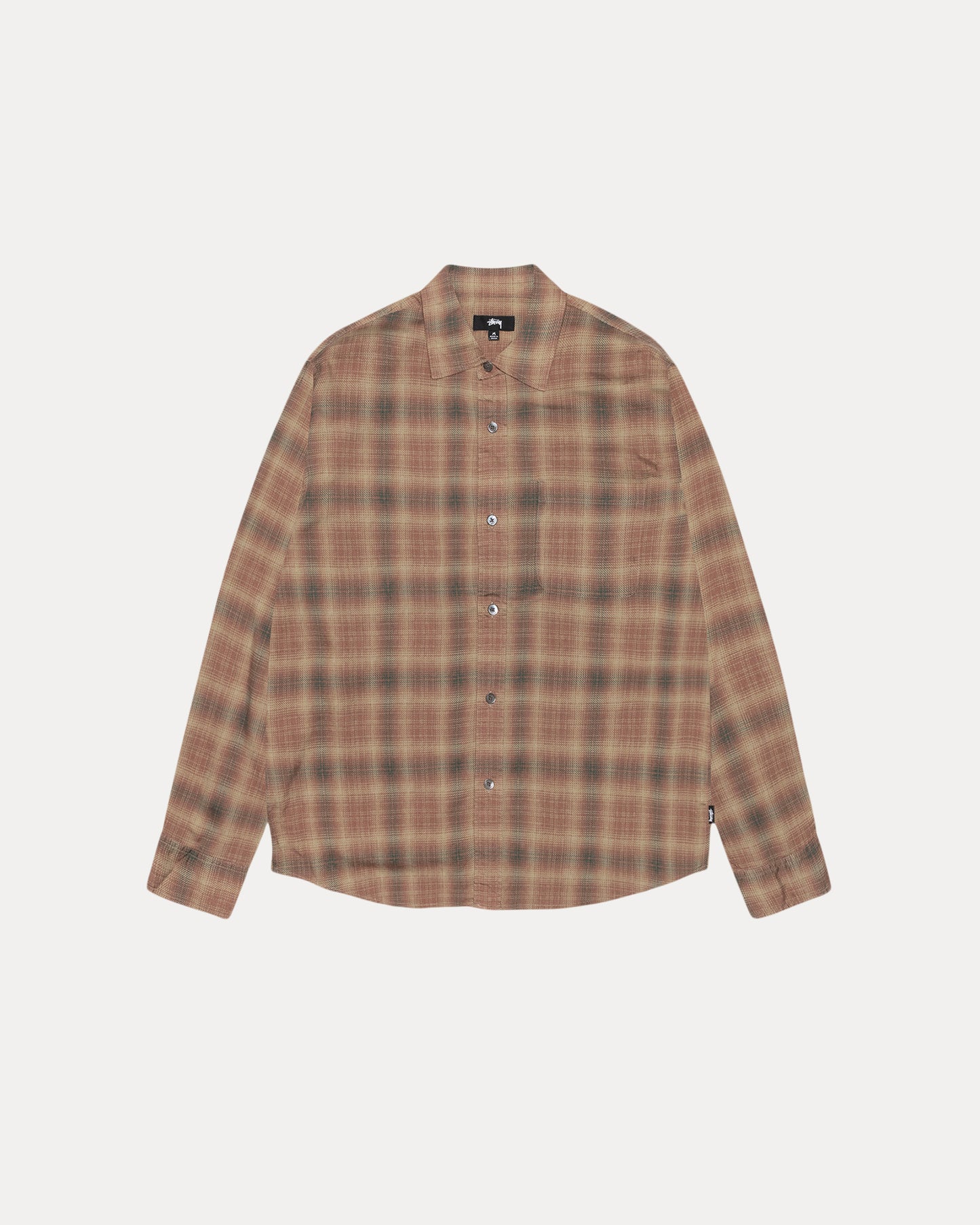 Stussy "Matthew Plaid Shirt" Mens - Brick
