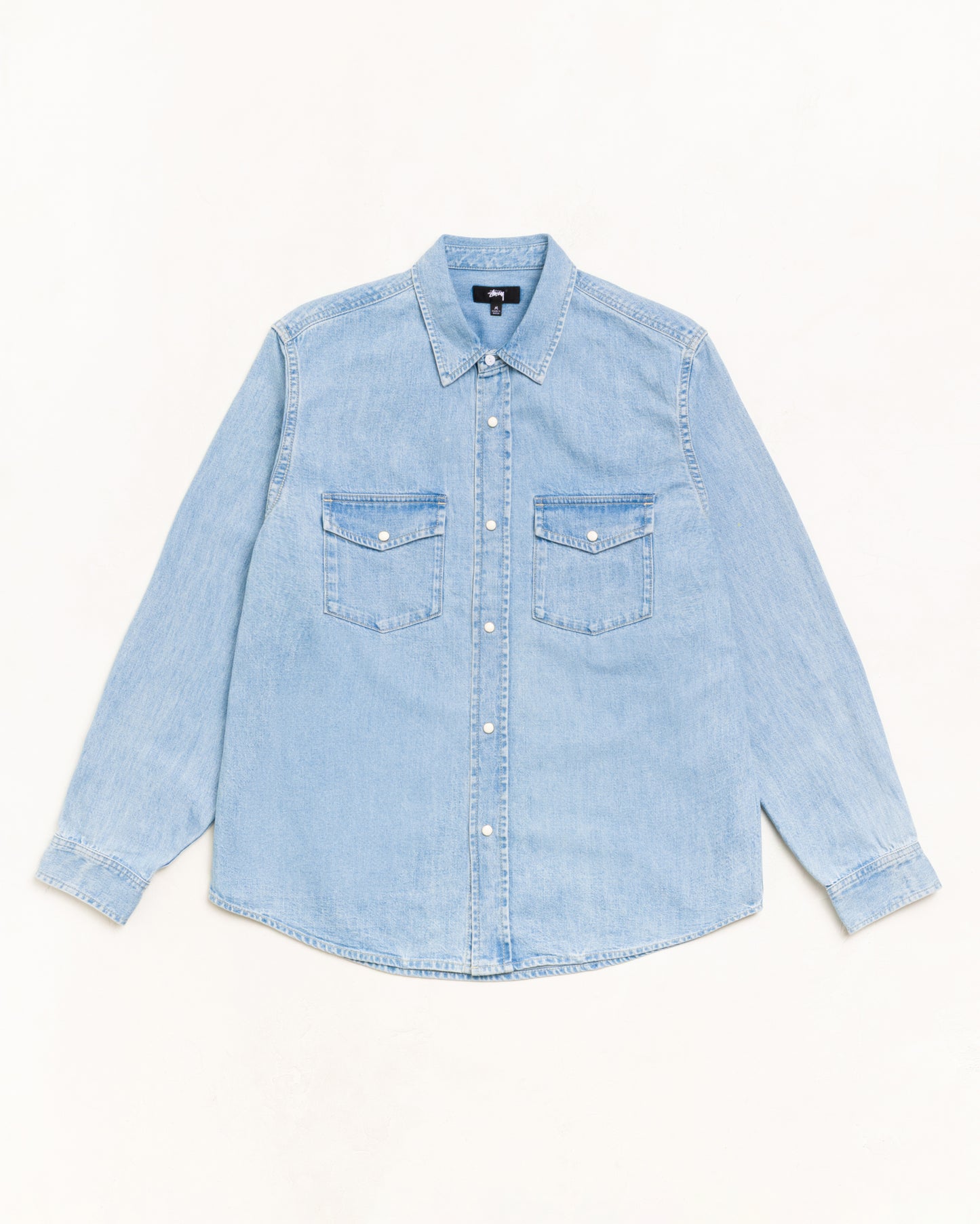 Stussy "Denim Western Shirt" Mens - Light Denim