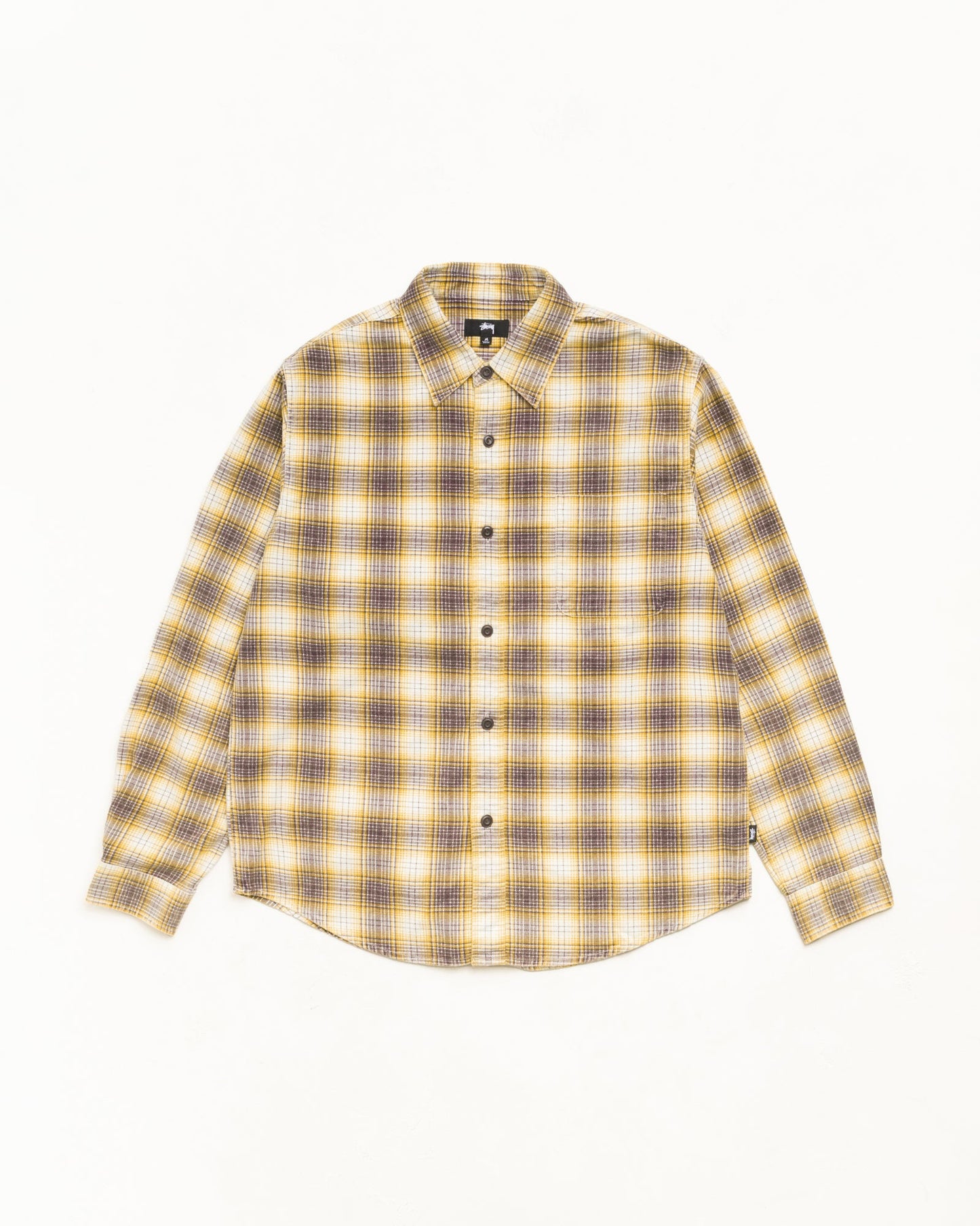 Stussy "Dax Plaid Shirt" Mens - Gold