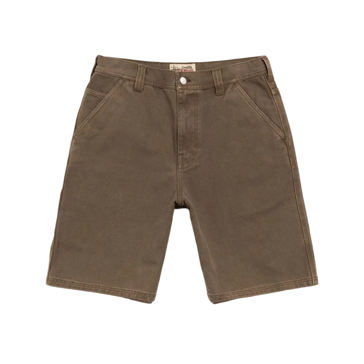 Stussy "Work Short Washed Canvas" Mens - Brown
