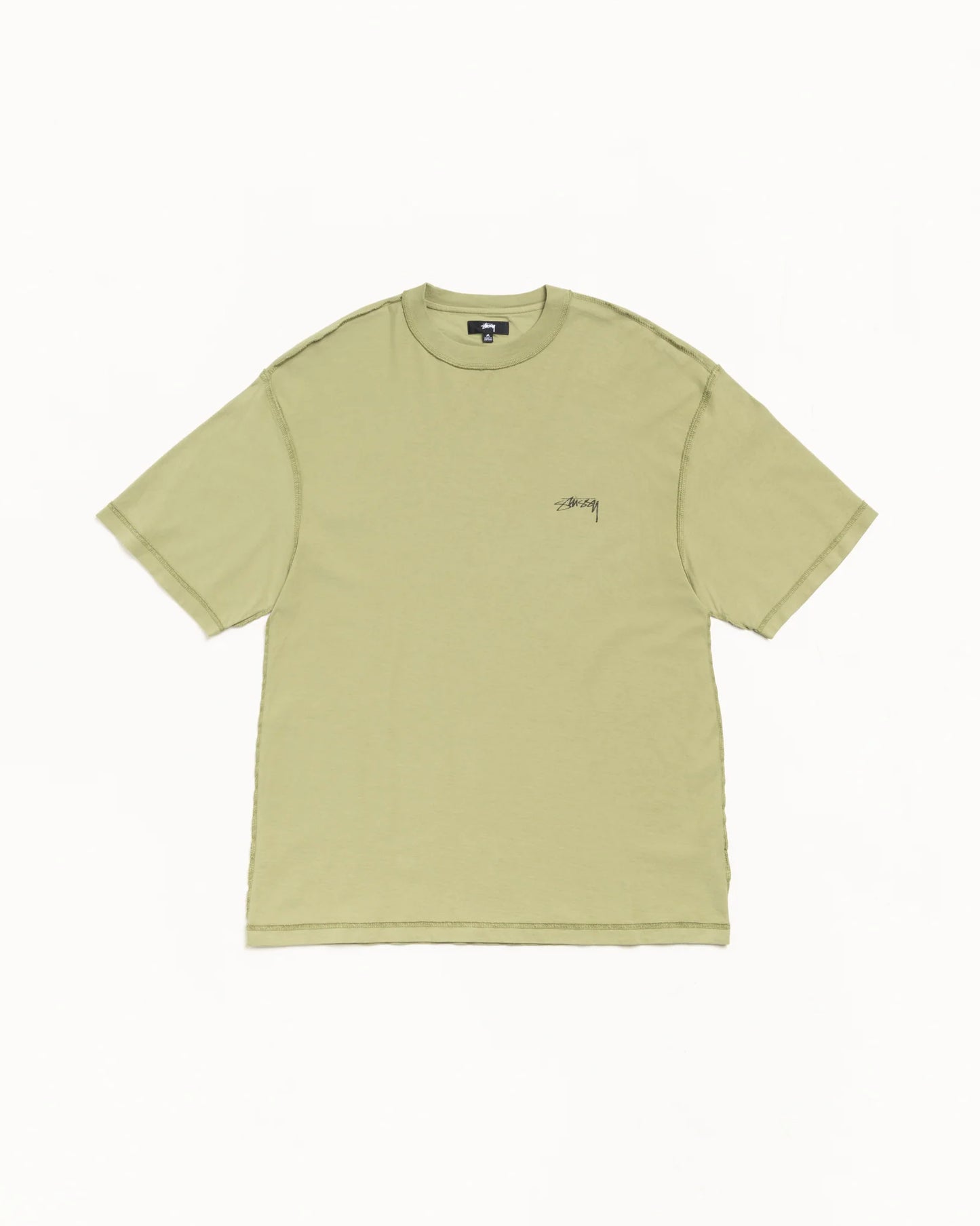 Stussy "Lazy SS Tee" Mens - Light Olive