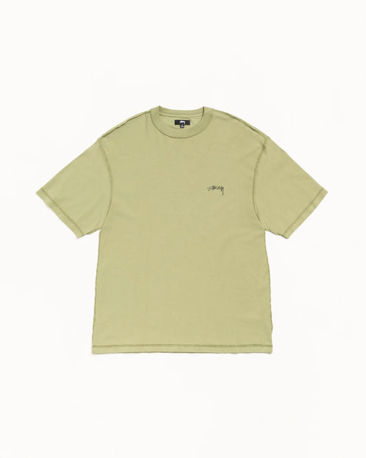 Stussy "Lazy SS Tee" Mens - Light Olive