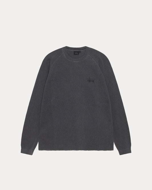 Stussy "Raglan Thermal Basic Stock" M - Washed Black