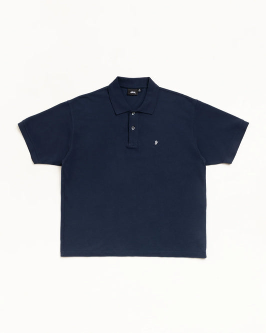 Stussy "Classic Pique Polo" Mens - Navy