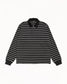 Stussy "Striped Rugby Shirt" Mens - Black