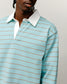 Stussy "Striped Rugby Shirt" M - Blue