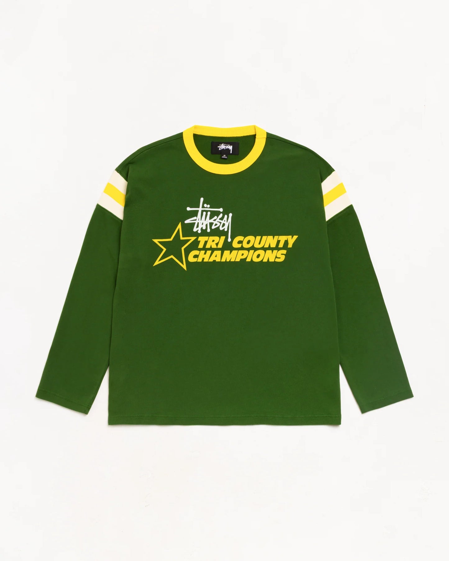 Stussy "LS Ringer Tee" Mens - Green