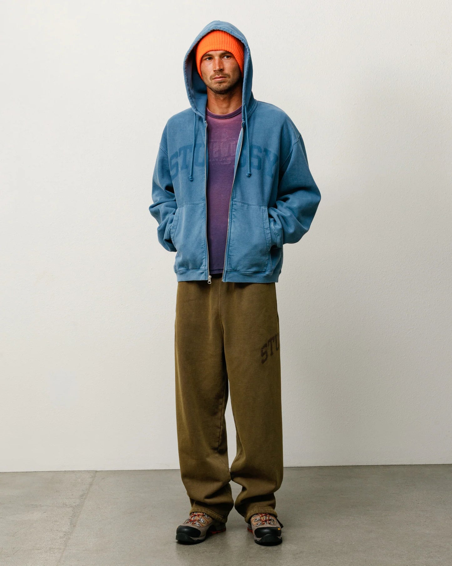 Stussy "Faded Graphic Fleece Pant" Mens - Olive