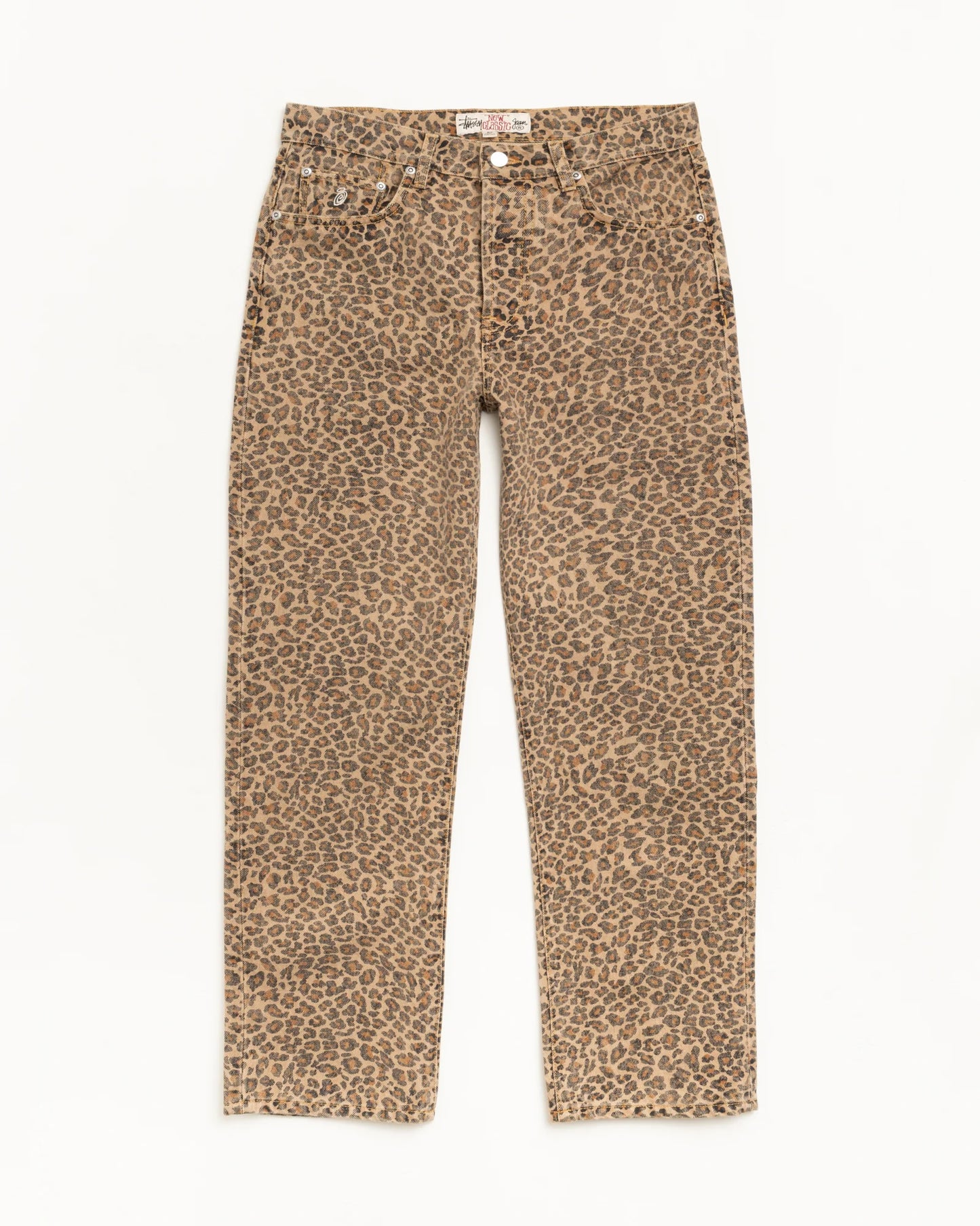 Stussy "New Classic Jeans Denim Vintage" Mens - Leopard