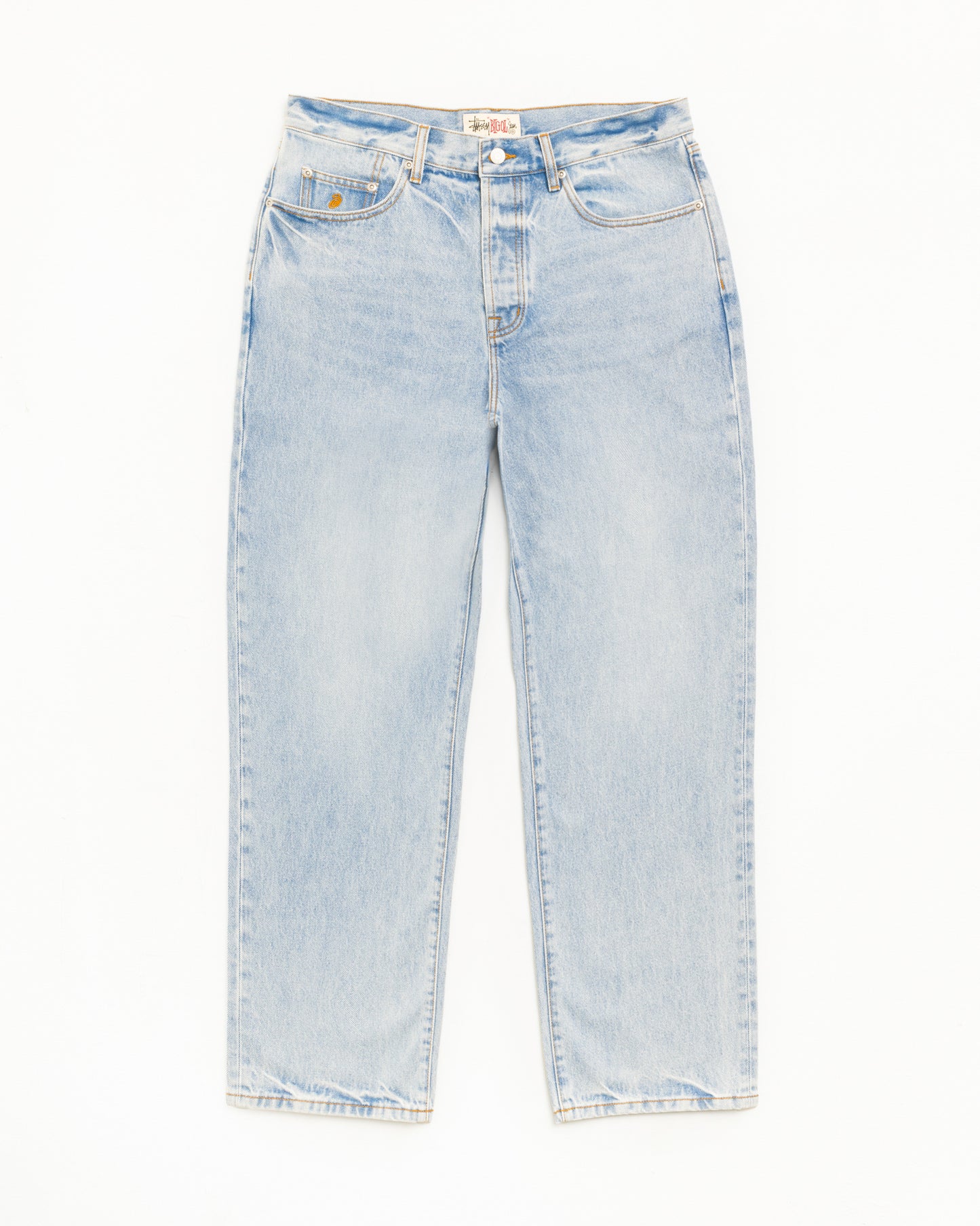 Stussy "Big Ol Jean Denim" Mens - Light Wash Indigo