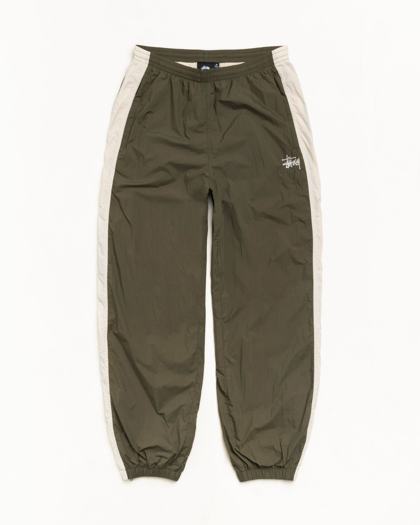 Stussy "Side Stripe Track Pant" Mens - Olive