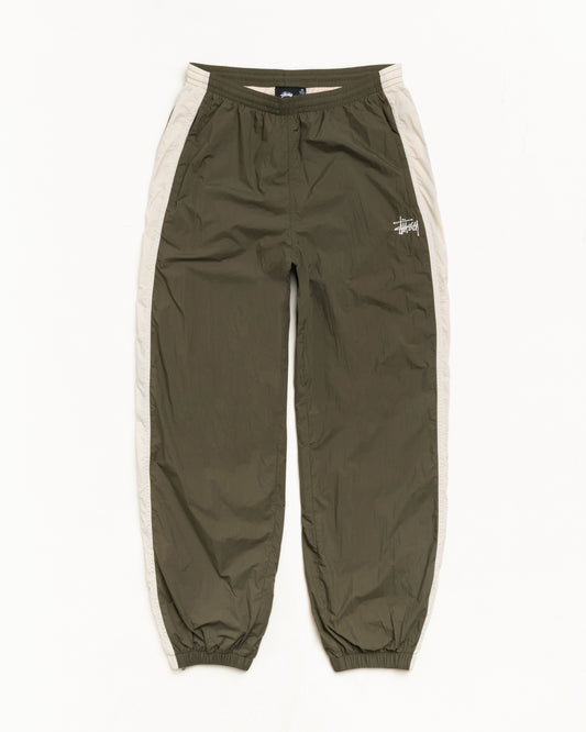 Stussy "Side Stripe Track Pant" Mens - Olive