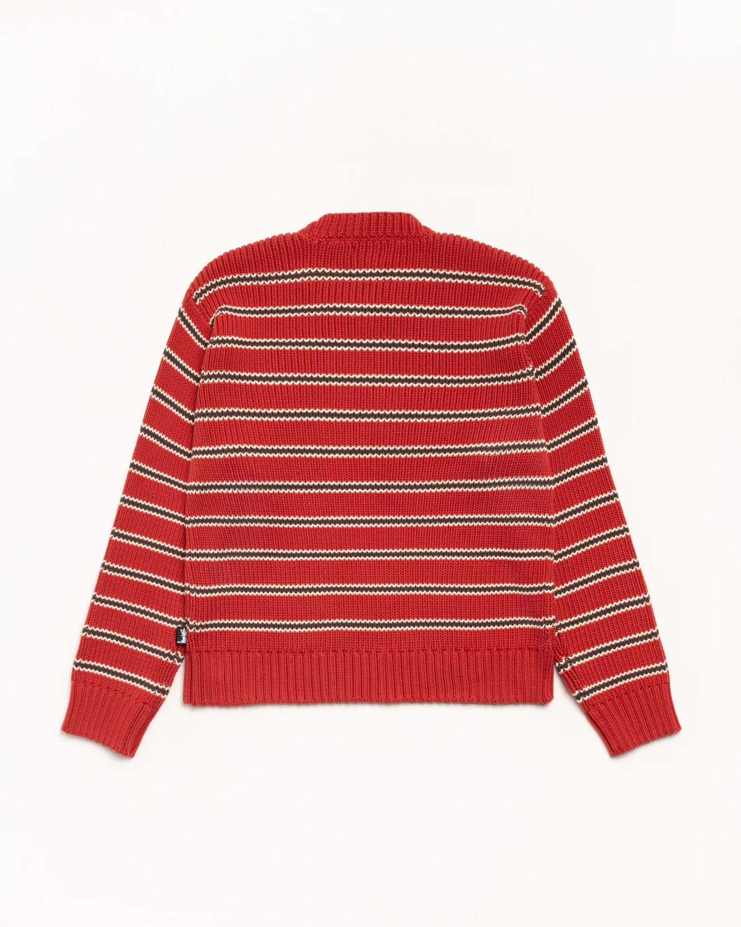 Stussy "Chunky Cotton Stripe Sweater" M - Brick