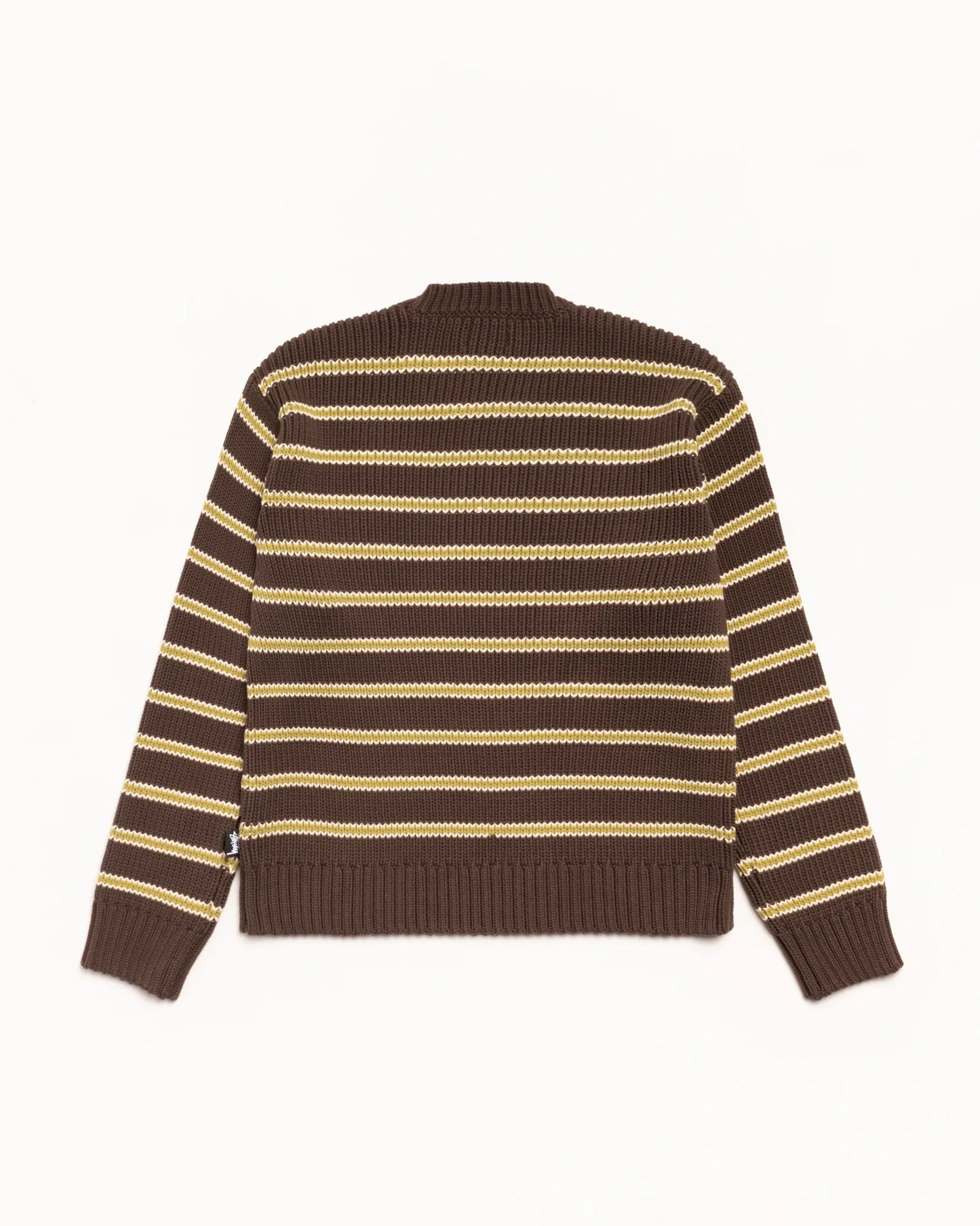 Stussy "Chunky Cotton Stripe Sweater" M - Forest