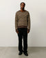 Stussy "Chunky Cotton Stripe Sweater" M - Forest