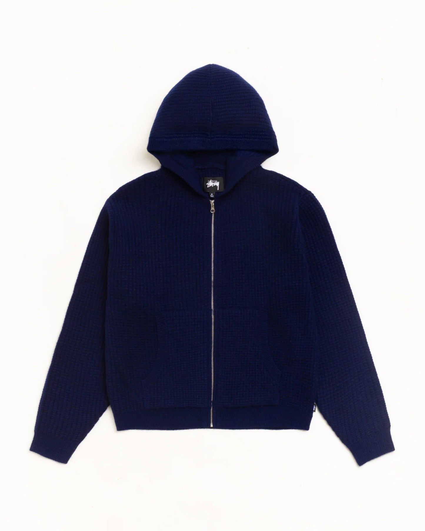 Stussy "Waffle Cashmere Zip" Mens - Deep Navy