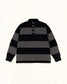 Stussy "Pique Knit Stripe Rugby" Mens - Black