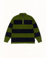 Stussy "Pique Knit Stripe Rugby" Mens - Olive
