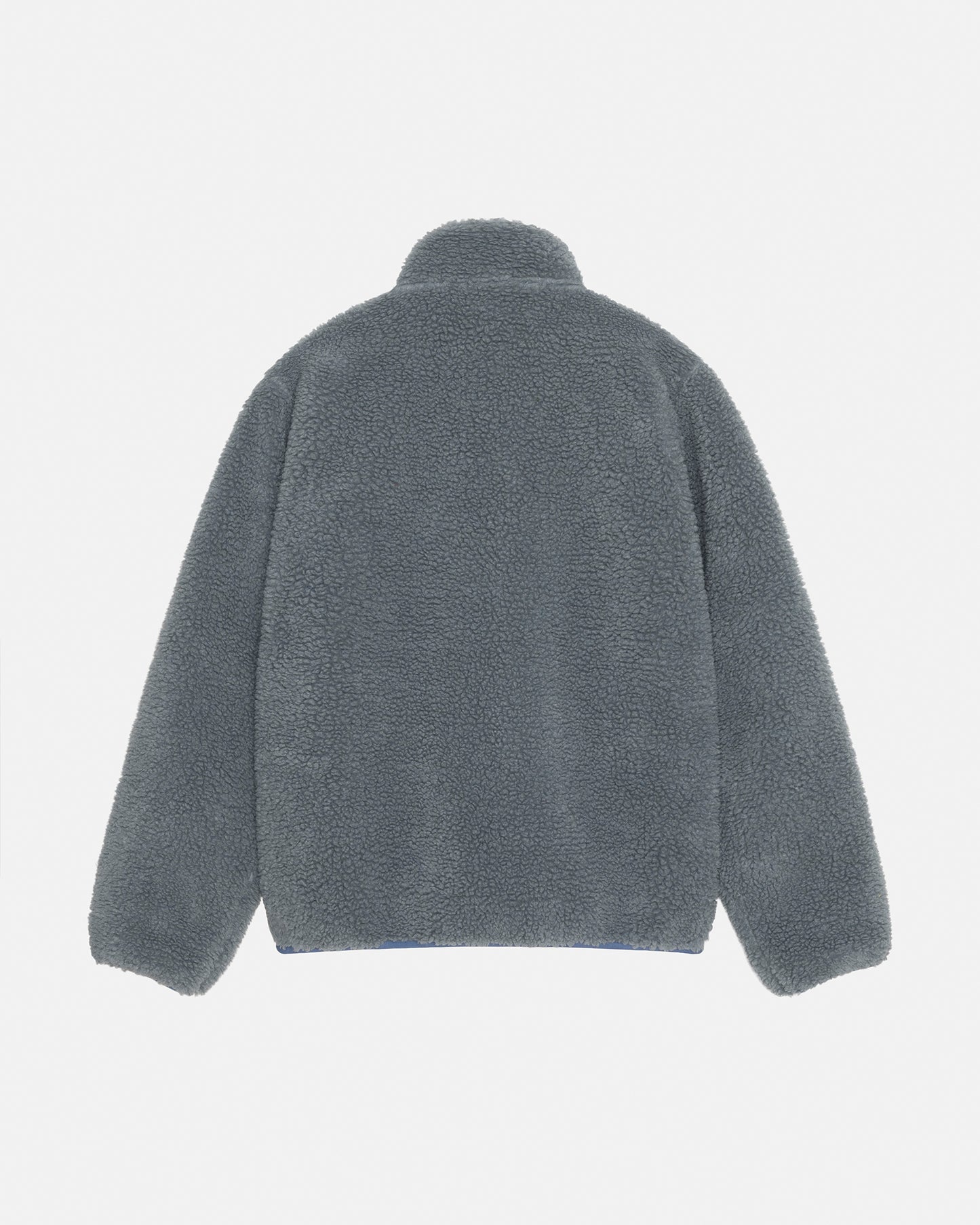 Stussy "Sherpa Reversible Jacket" Mens - Bluestone