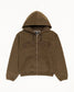 Stussy "Zip Hoodie Faded Graphic" Mens - Olive