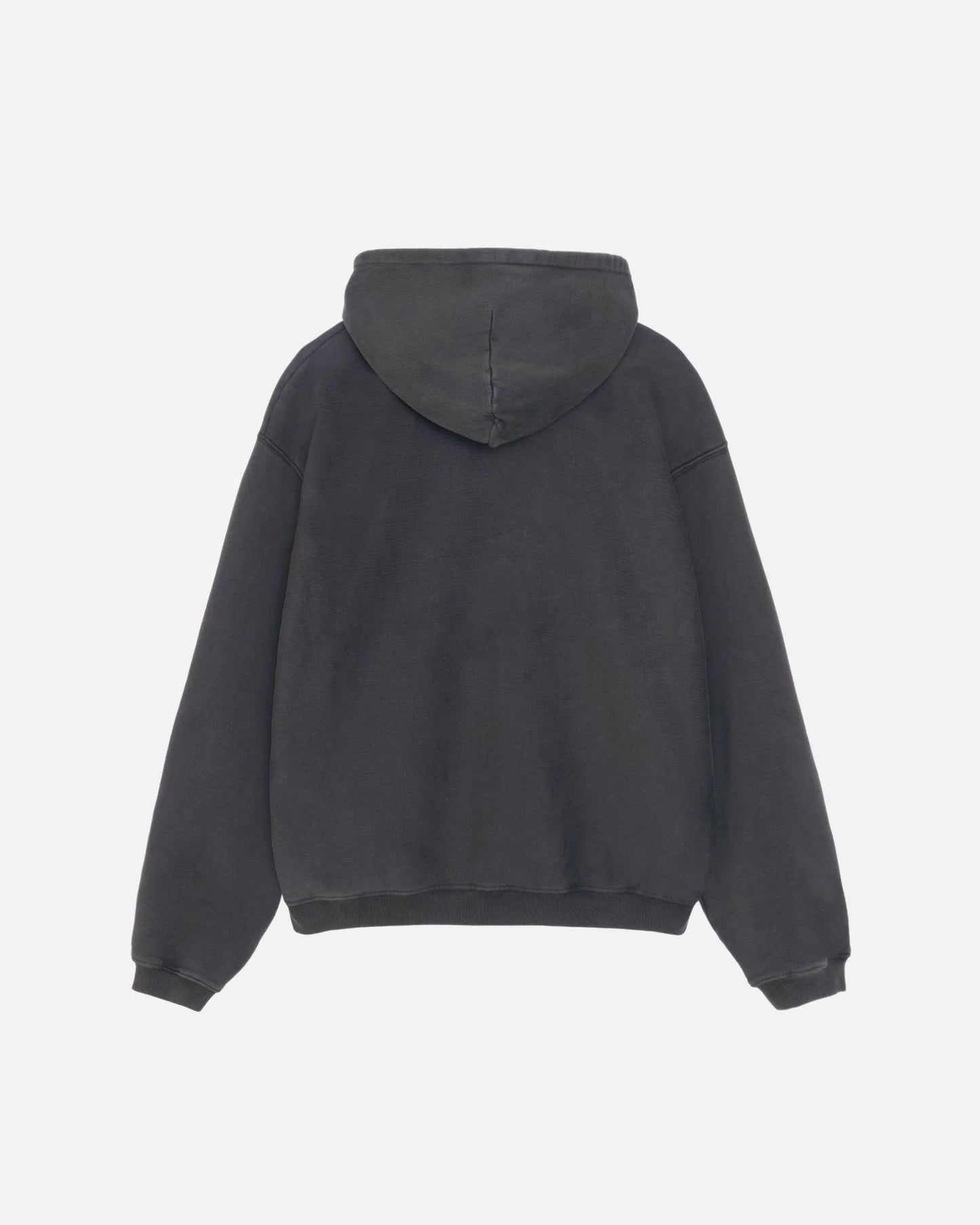 Stussy "Zip Hoodie Faded Graphic" Mens - Washed Black
