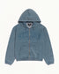Stussy "Zip Hoodie Faded Graphic" Mens - Washed Navy