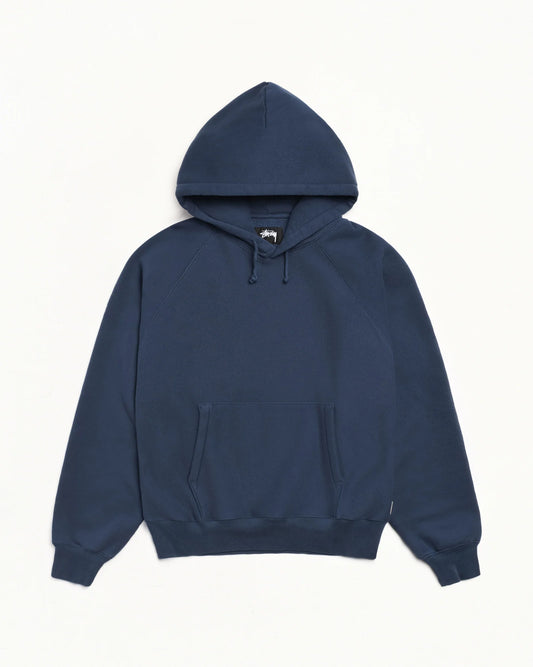 Stussy "Relaxed Fleece Raglan Hoodie" M - Navy
