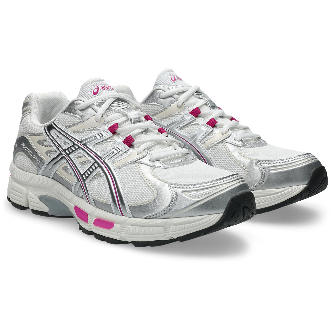 Asics "Gel-Stratus MC" Mens - White / Raspberry