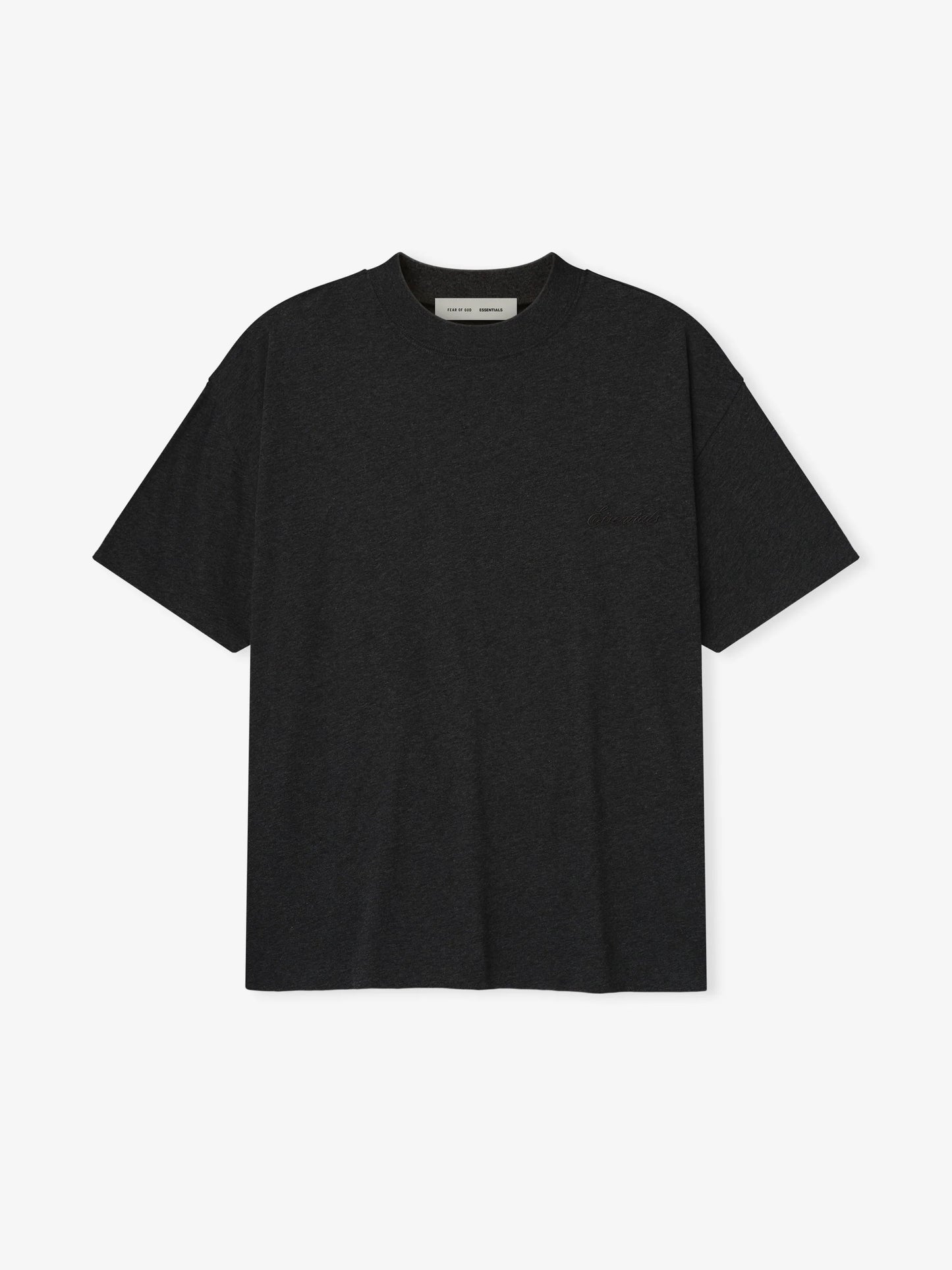Fear of God Essentials "Embroidered Essential Tee" M - Vintage Black