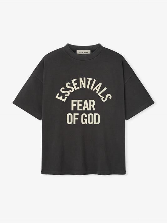 Fear of God Essentials "Campus 90's Short Sleeve Tee" Mens - Faded Black