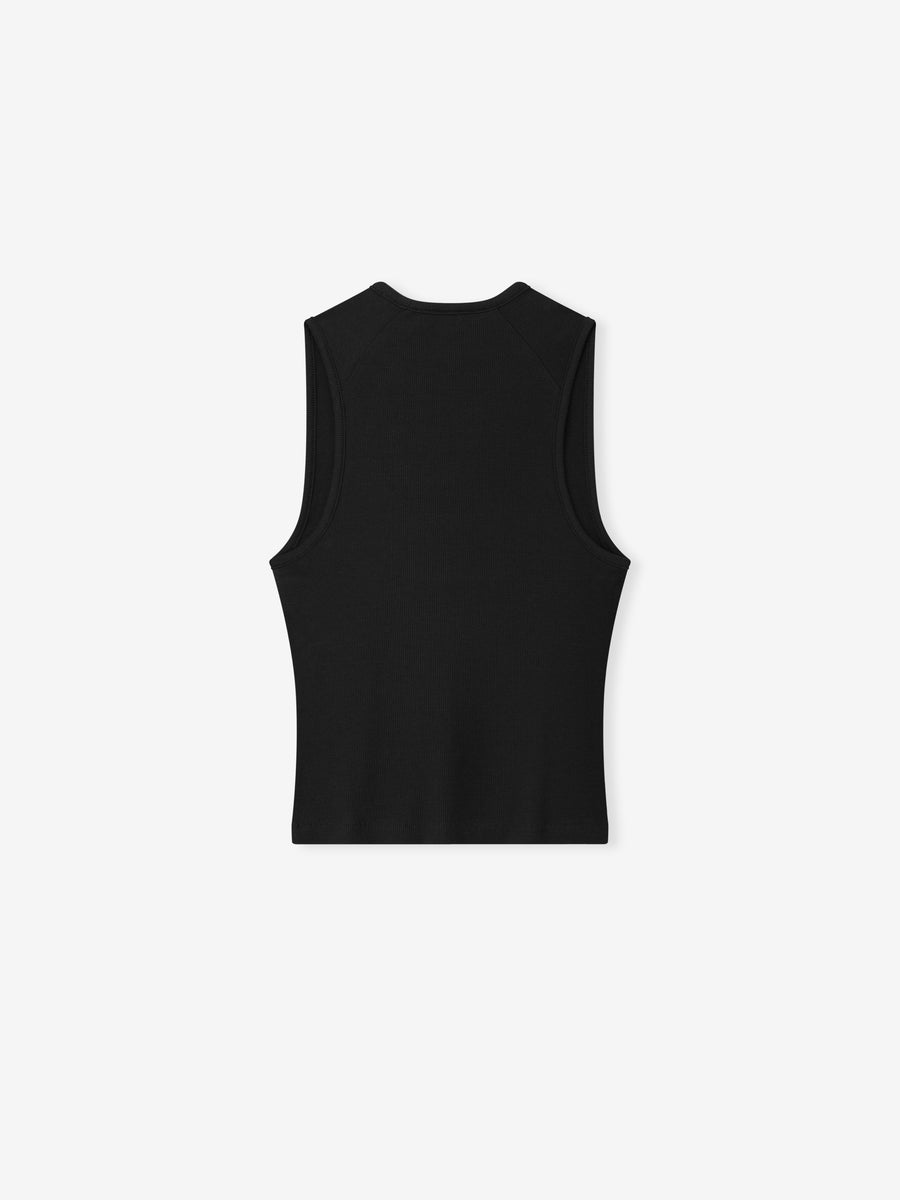 Fear of God Essentials "Rib Knit Fitted Tank" Womens - Vintage Black