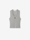 Fear of God Essentials "Rib Knit Fitted Tank" Womens - Concrete Heather