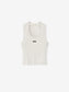 Fear of God Essentials "Rib Knit Fitted Tank" Womens - Heather Oat