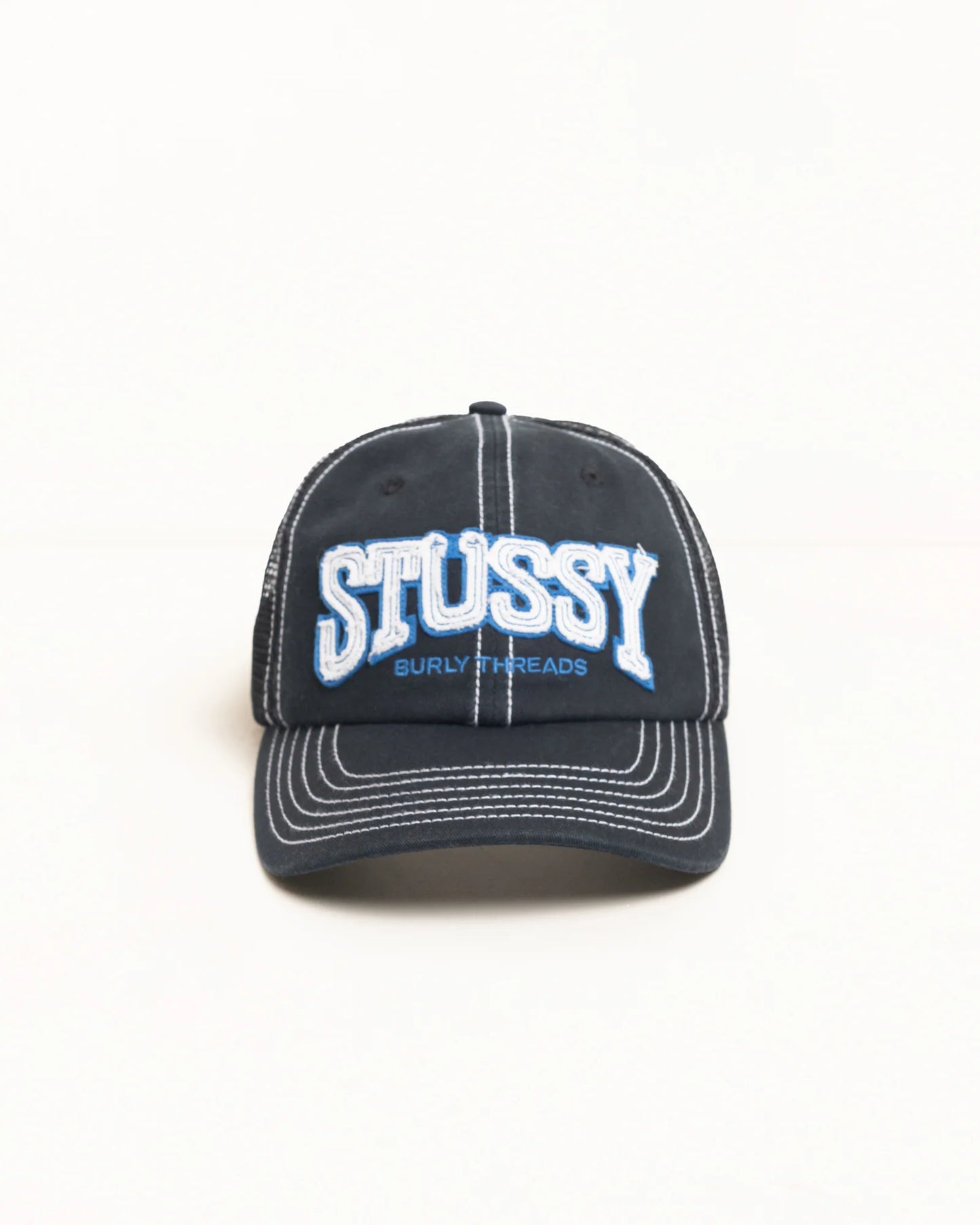 Stussy "Burley Threads Trucker" - Black
