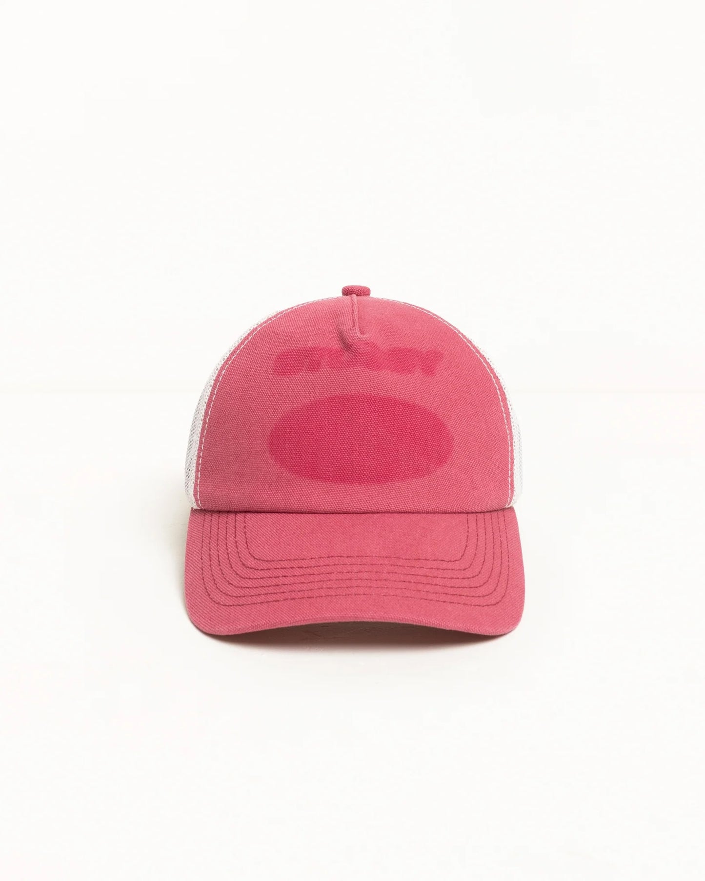 Stussy "HC Ghost Logo Trucker" - Red