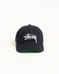 Stussy "Big Stock Mid Depth Hat" - Black